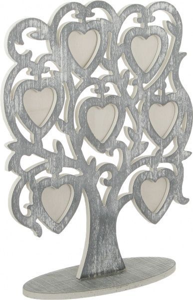 Рамка для фото Семейное древо неформат см серый 