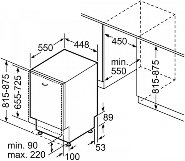 Вбудовувана посудомийна машина Siemens SP61IX05KK