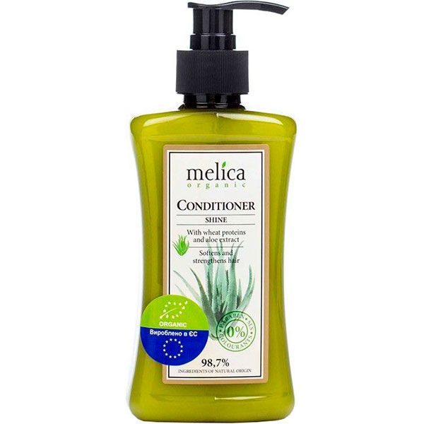 Кондиціонер Melica Organic з протеїнами пшениці та екстрактом алое 300 мл