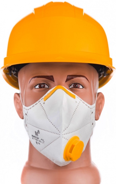Респиратор Мікрон FFP2 с клапаном выдыха с угольным фильтром 