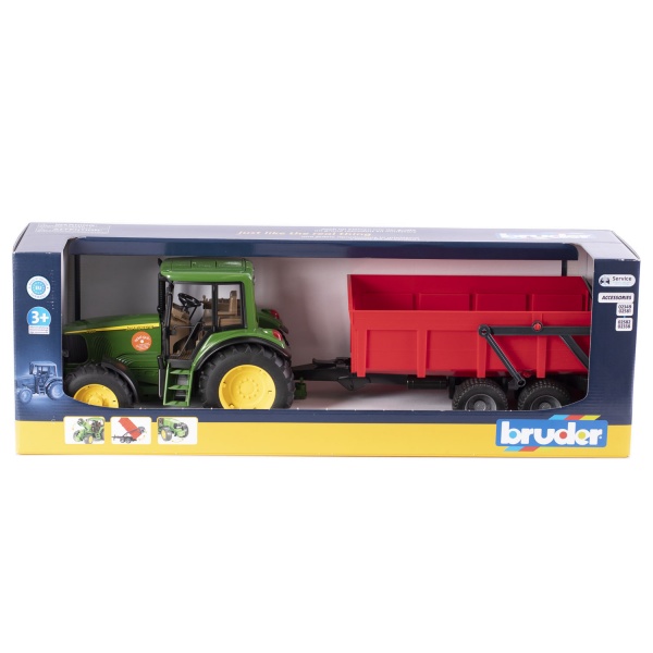 Трактор з причепом Bruder John Deere 1:16 02057