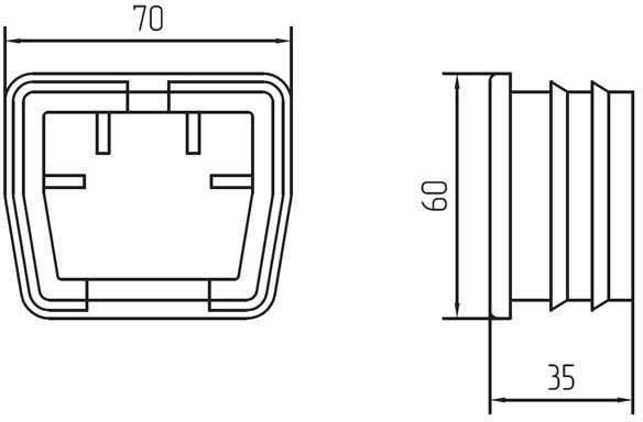 Кришка Alutech для консольної труби SGU.01.600 450 кг