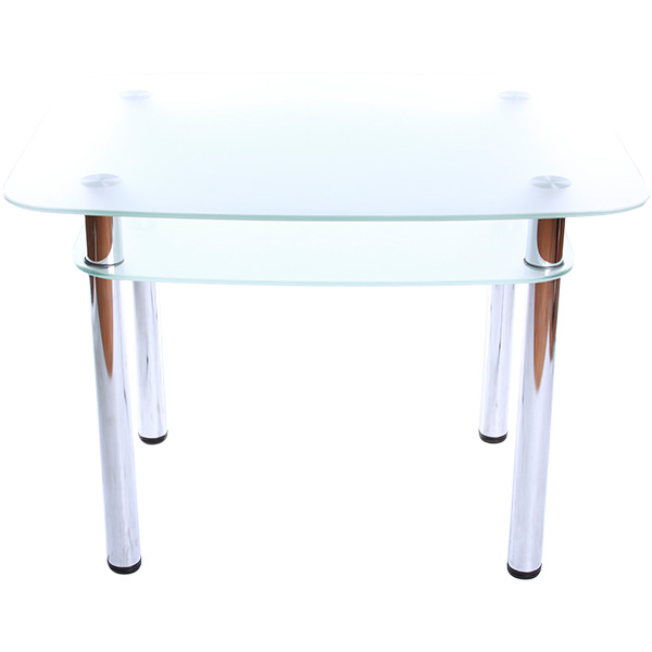 Стол обеденный DT DX с полкой матовое стекло 