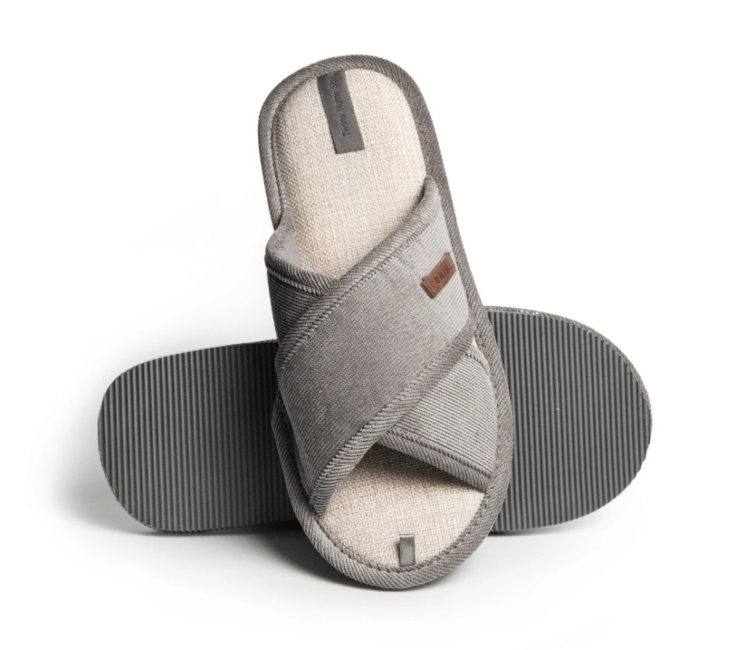 Капці домашні Twins HS-VL вельвет Х р.42/43 сірий