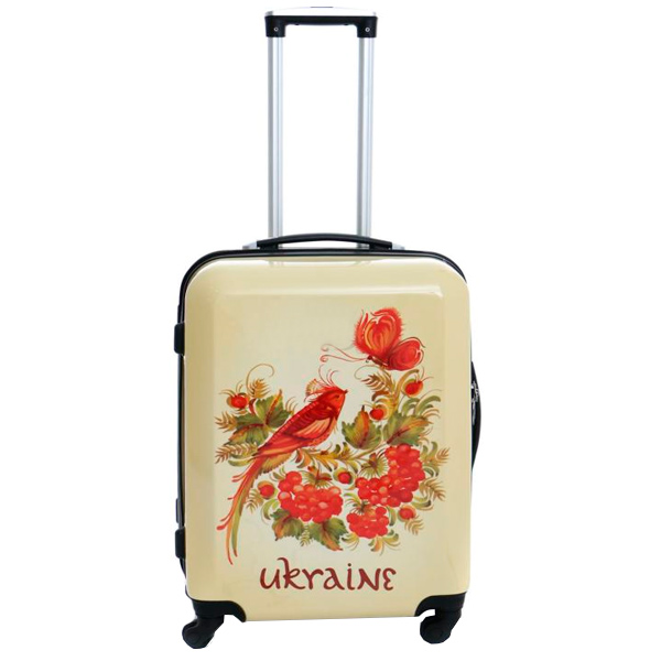 Чемодан Underprice Петриковская роспись Птица 48х29.5х69 см