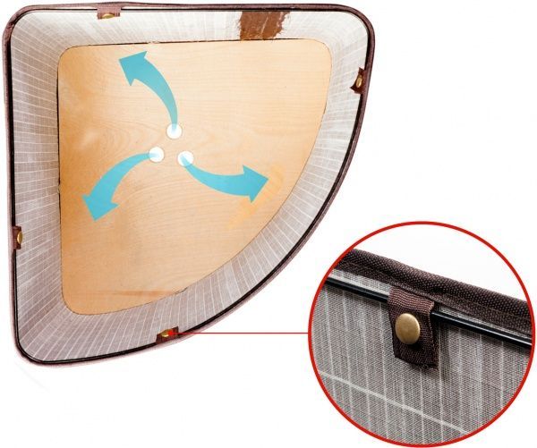 Кошик для білизни Tatkraft Athena Bamboo 48 л