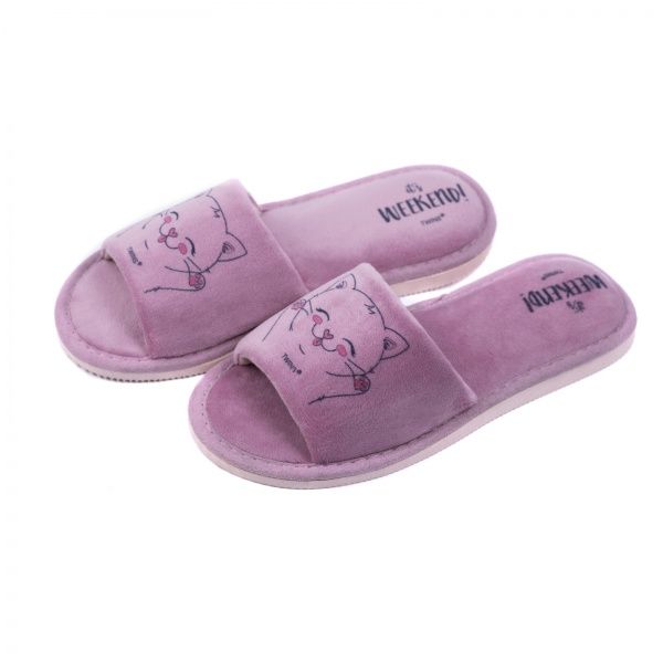 Капці домашні Twins HS standart велюрові р. 40 ліловий HS 