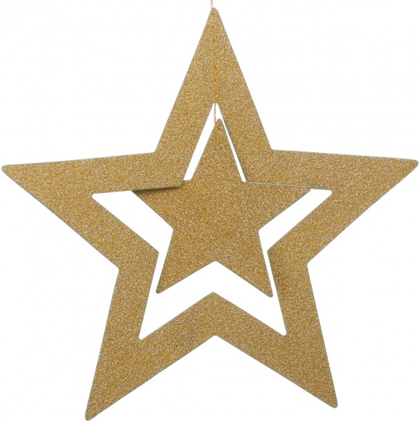 Декоративна підвіска ПіонеR 7 зірок різних розмірів (2 види) в асортименті