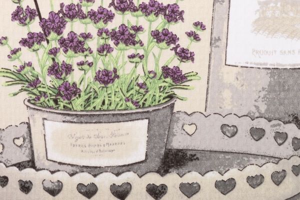 Рушник вафельний Прованс 60x45 см UP! (Underprice) бежевий із малюнком 