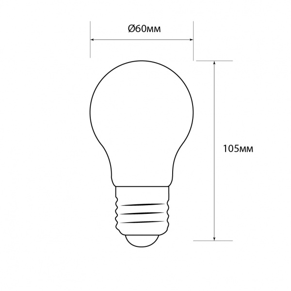 Лампа світлодіодна Светкомплект VII 6 Вт A60 прозора E27 220 В 3000 К 