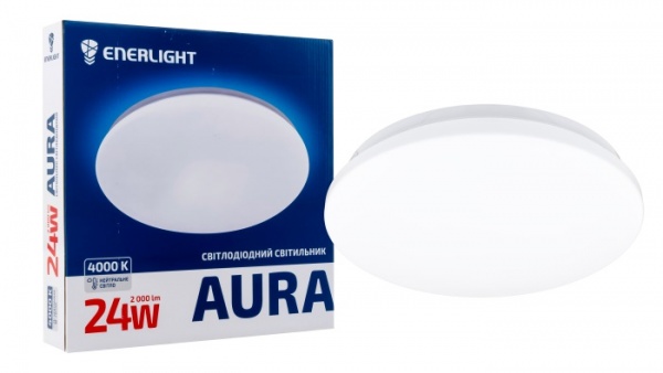 Світильник світлодіодний Enerlight LED 4000 К 24 Вт білий AURA24SMD80N 