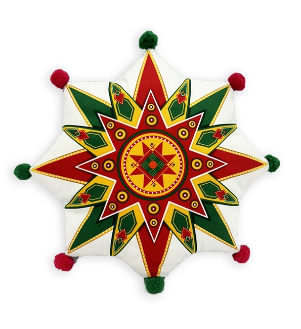 Сувенир текстильный Рождественская звезда 40 см 060406