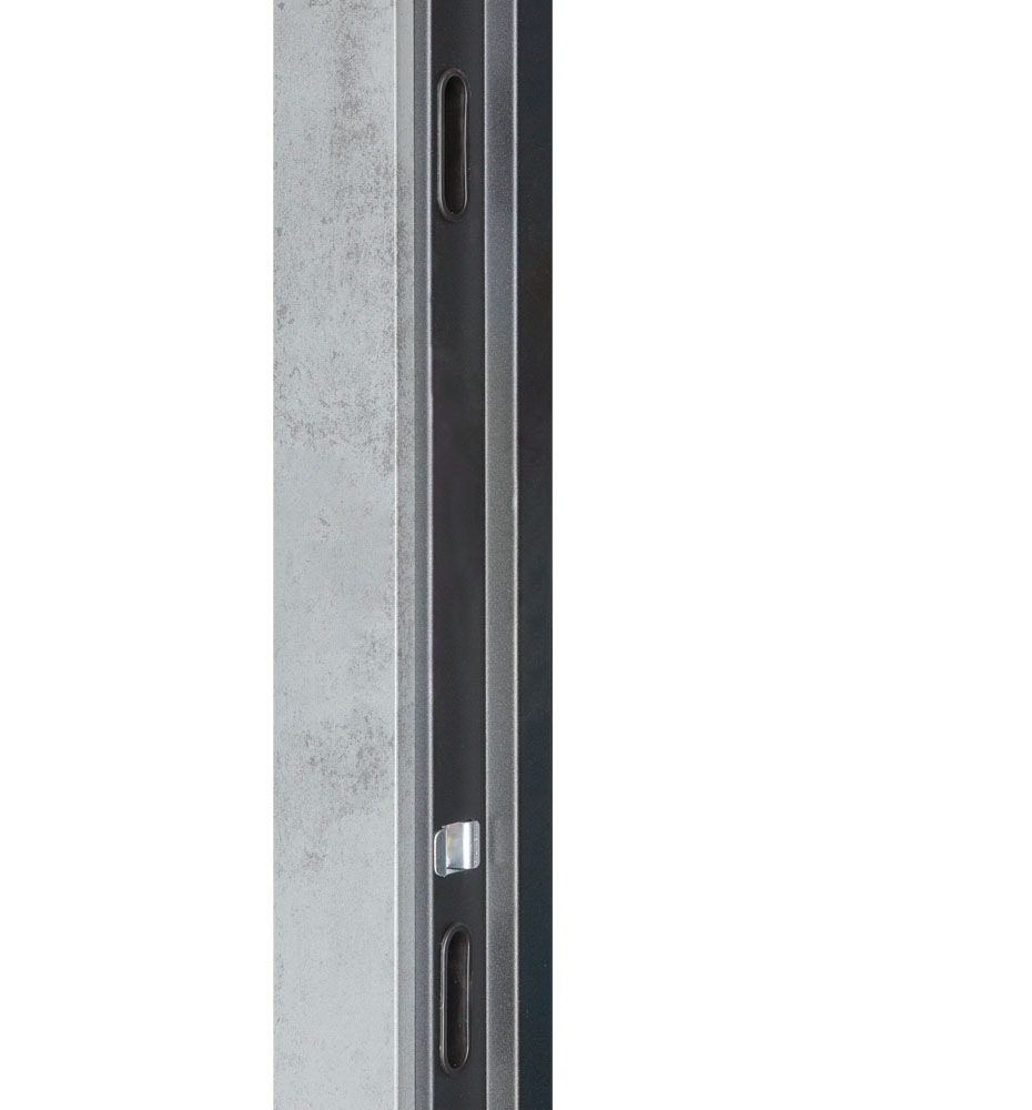 Дверь входная Булат В-434 (Квадро) модель 535 оксид темный / оксид 2040x840 мм правая