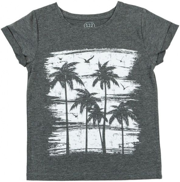 Дитяча футболка Фламінго р.122 графіт 807-416 