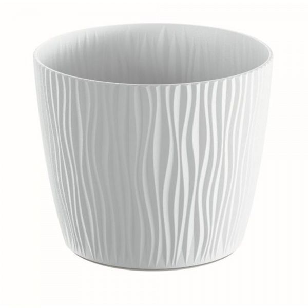 Горшок для цветов Prosperplast SANDY 190 мм круглый 5,55л белый (26439-449) 