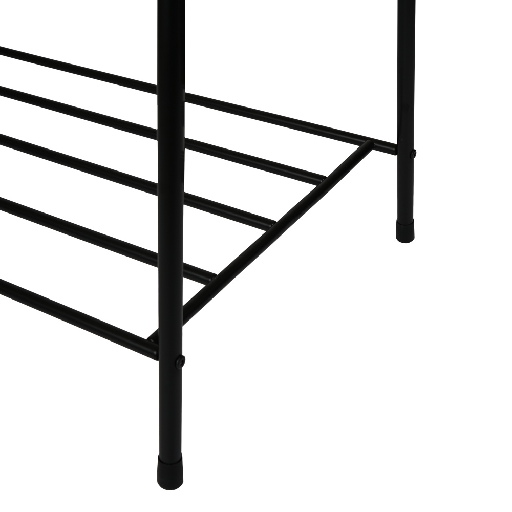 Вішалка-стійка для одягу EF-1050 з полицею для взуття чорний