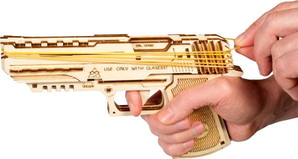 3D-конструктор Ukrainian Gears Пистолет Вольф-01