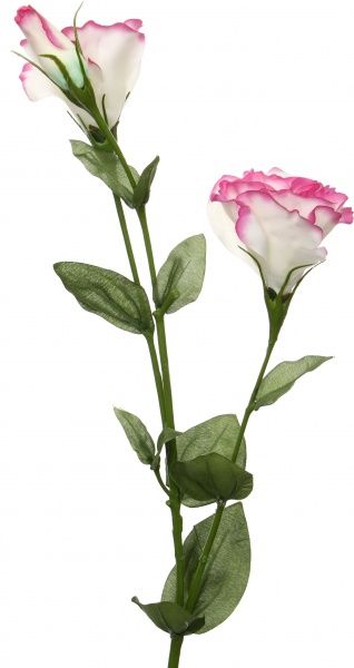 Растение искусственное Лизиантус бело-розовый E276BL