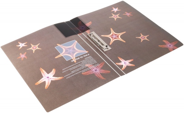 Папка с боковым прижимом Калейдоскоп в ассортименте Optima