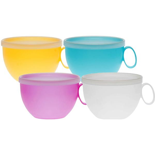 Чашка пластиковая Curver с крышкой 12 см