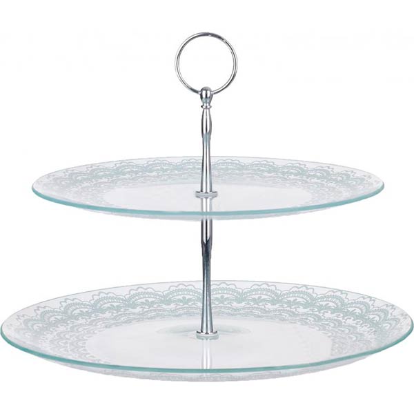 Блюдо 2-ярусне Ажур 25/30 см S3000/L2 