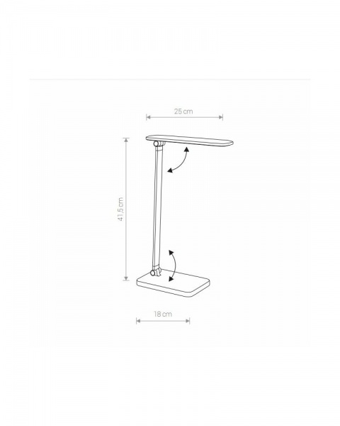 Настольная лампа офисная Nowodvorski Style Led 1x10 Вт черный 8404 