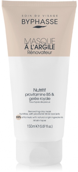 Маска глиняна на обличчя Byphasse відновлювальна для всіх типів шкіри 150 мл