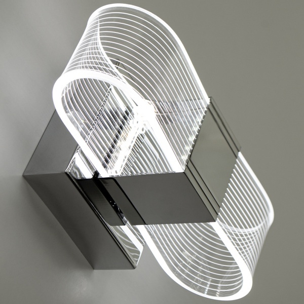 Бра Luminaria 1x12 Вт прозрачный/хром LUMIERA SQUARE 12W S CHROME 