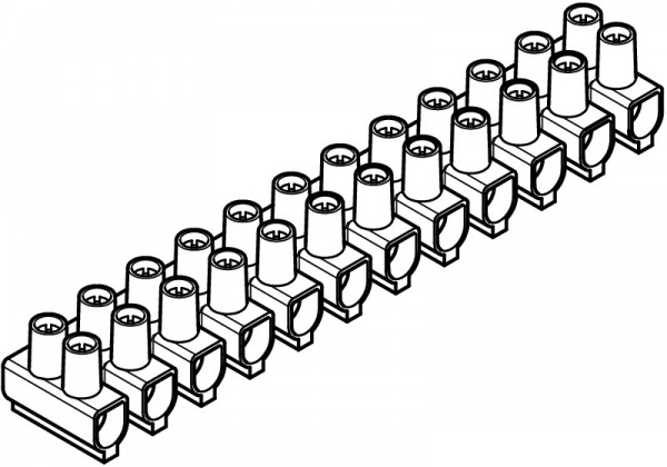 Колодка клеммная делимая OBO Bettermann 12 полюсов белый 2056577 