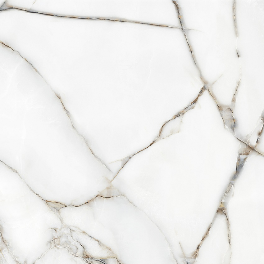 Плитка Cerossa Ceramica BOLD ONYX WHITE polished 60х60 см