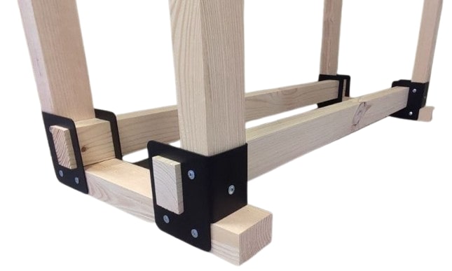 Набор монтажный для бруса 60х40 мм (4 кронштейна + метизы)