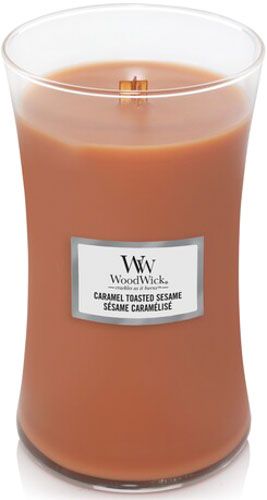 Свеча ароматическая Woodwick Large Caramel Toasted Sesam 609 г 
