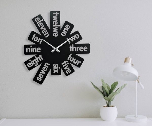 Часы настенные Taito 480x480 мм черный Moku