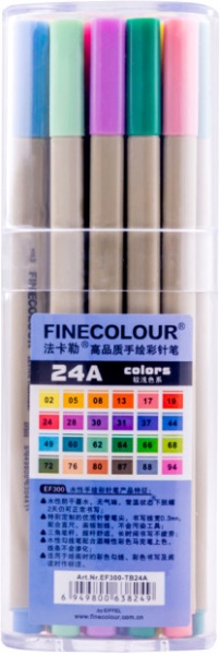 Набір маркерів FINECOLOUR Liner 24 кольори EF300-TB24A різнокольоровий 
