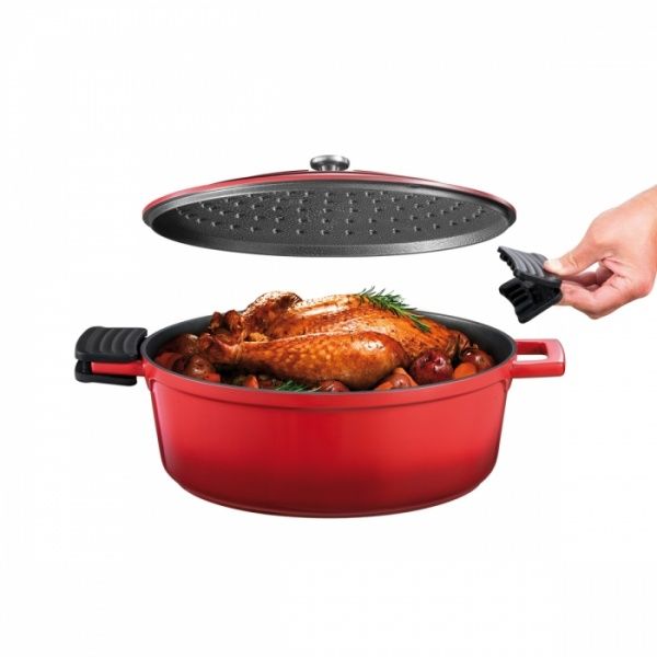 Сотейник с двумя ручками и крышкой Bordeaux 32x26 см 780446 Tescoma