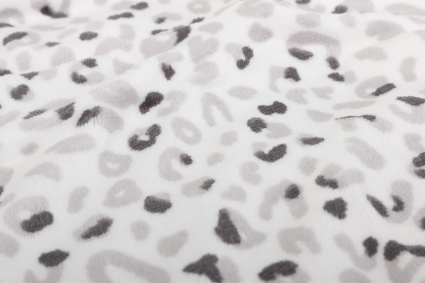 Плед двухсторонний Spots 160x200 см белый с принтом La Nuit 