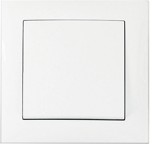 Вимикач прохідний одноклавішний Erste Triumph без підсвітки білий 9202-31,W