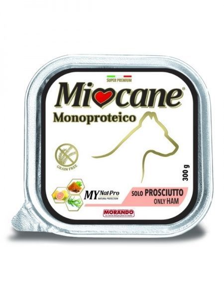 Корм Morando MioСane Monoproteico only Ham для собак, з прошутто 300 г