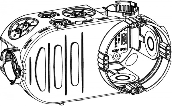Коробка установча OBO Bettermann UE 66-L для цегляної стіни 61х66 поліпропілен 2003727 