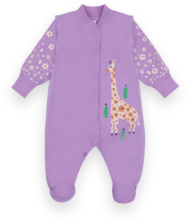 Комбинезон детский для девочки GABBI КВ-21-3 Выбражуля р.56 сиреневый 12594