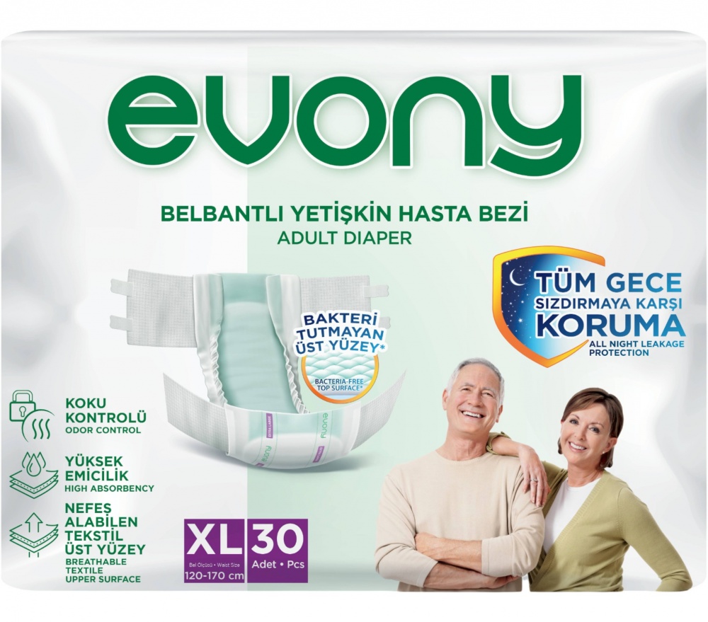 Подгузники EVONY E.Large 30 шт.