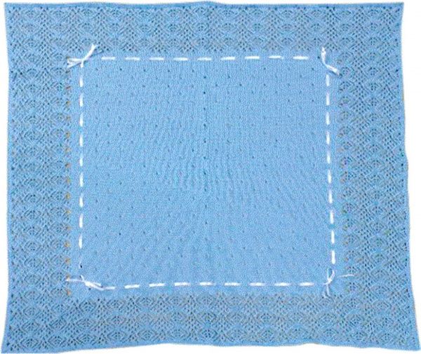 Простынь Фламинго 90х90 см голубой 781 