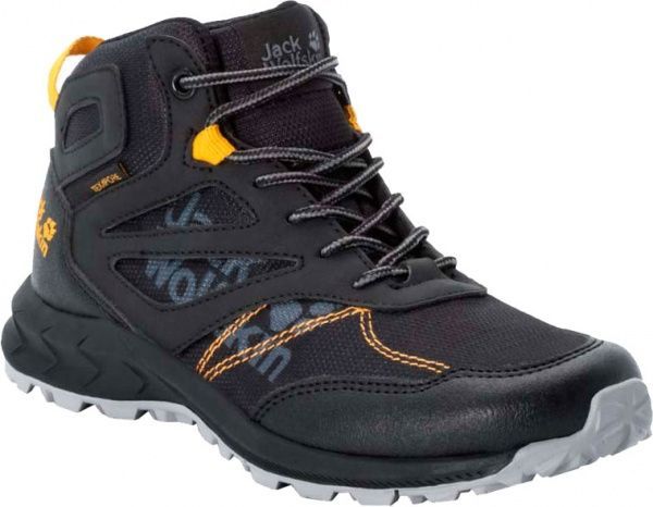 Черевики Jack Wolfskin WOODLAND TEXAPORE MID K 4042151-6055 р. EUR 32 чорнийжовтий