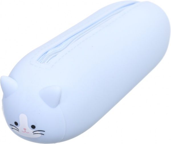 Пенал шкільний Кошеня 20х5,5х5 см блакитний