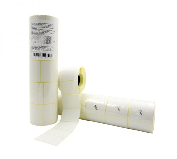 Этикетка термотрансферная TAMA 58x40 мм 1 тыс. полуглянец (вт41) 5 рулонов 