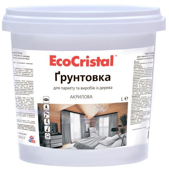 Ґрунт EcoCristal ІР-02 безбарвний 3 л