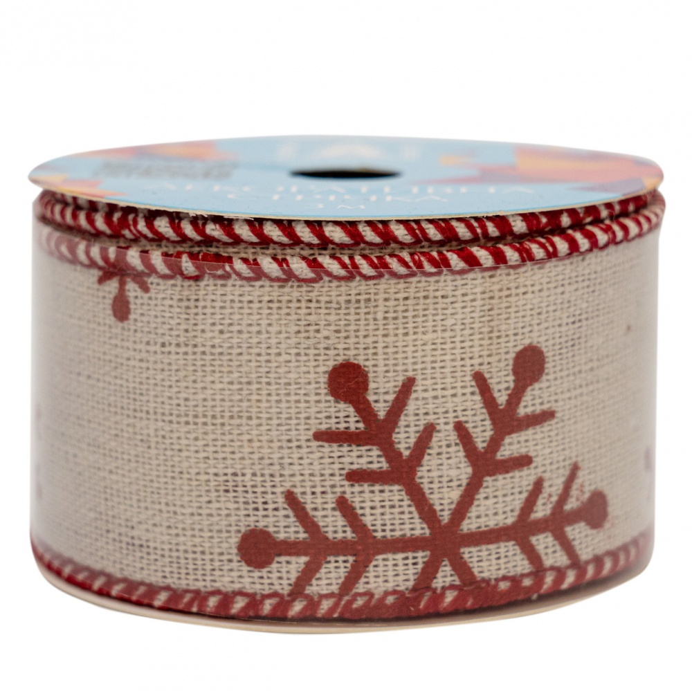 Стрічка декоративна біла 082680