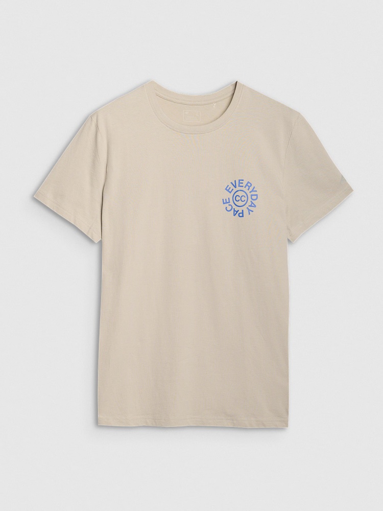 Футболка 4F TSHIRT M1980 4FWSS25TTSHM1980-83S р.XL бежевый