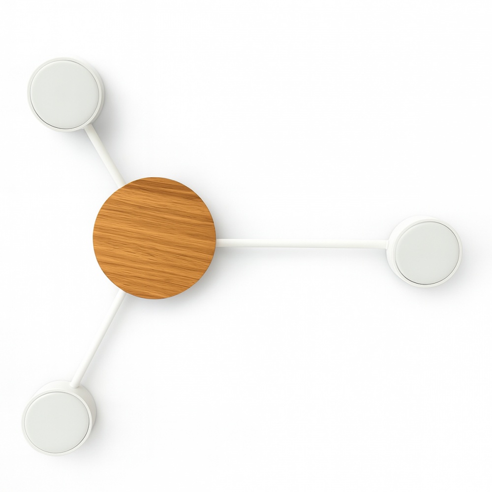 Люстра потолочная LIGHT SET SVITANOK 3xGX53 белый