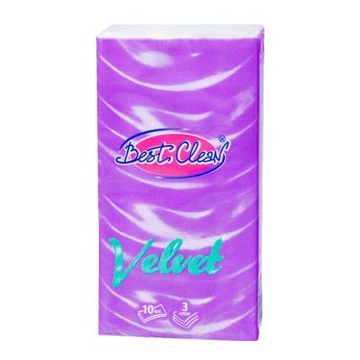 Платки носовые Вest Clean Velvet 10 шт